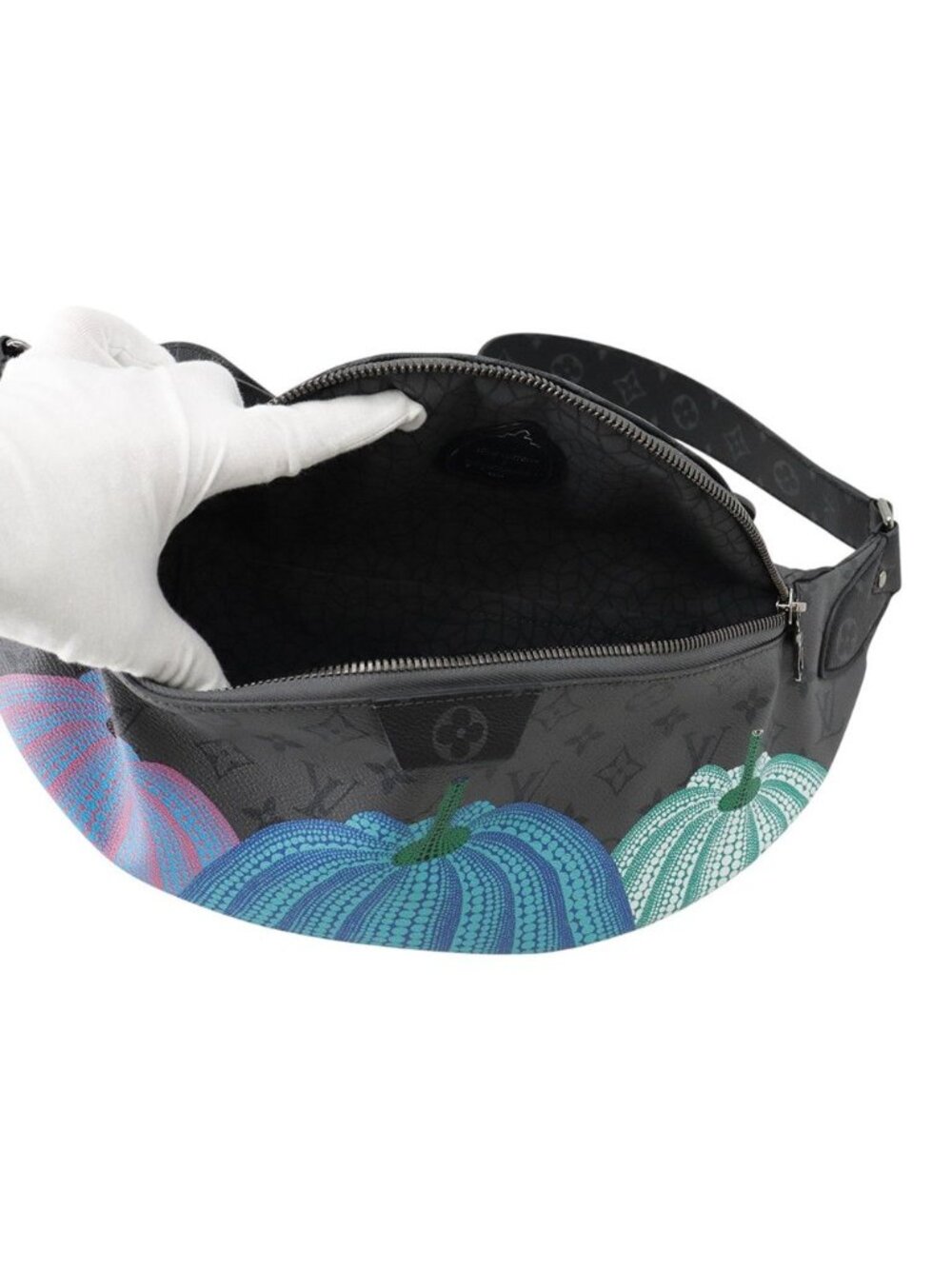 Louis Vuitton Belt Bag Monogram Eclipse Reverse LV Yk Maxi Bam Yayoi Kusama - Picture 6 of 10